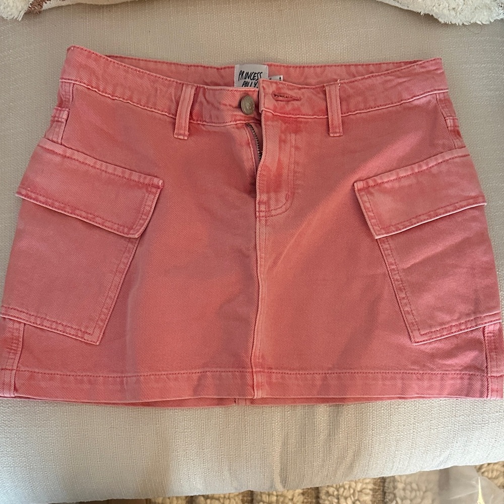 Princess Polly Coral Mini Skirt